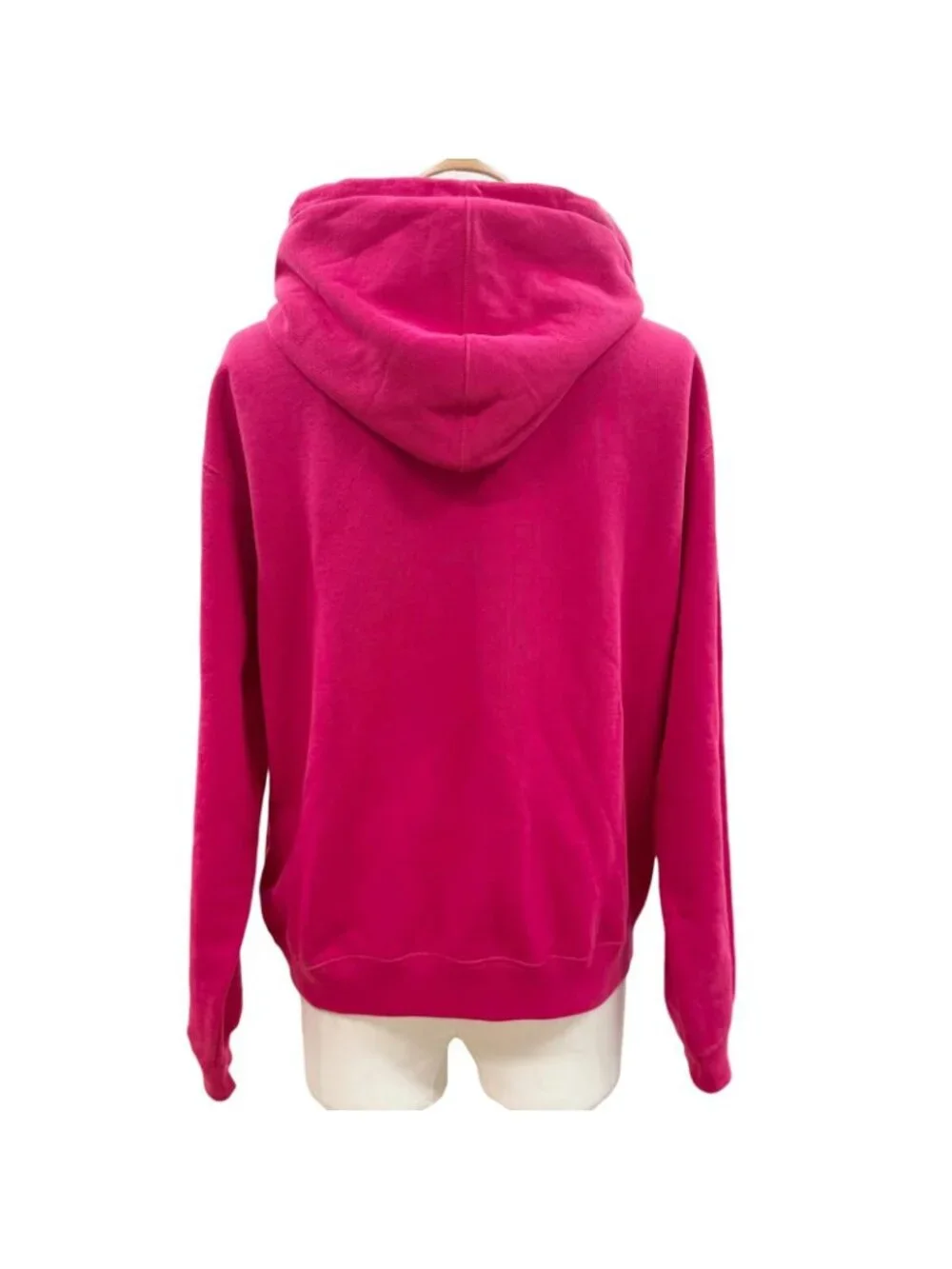 Gucci Cotton 100% Logo Print Pullover Hoodie Pink XS
